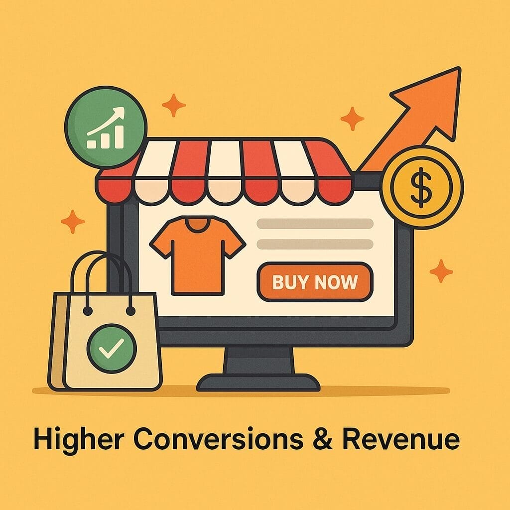 eCommerce design boosting conversions and revenue